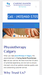 Mobile Screenshot of caringhandsphysio.com